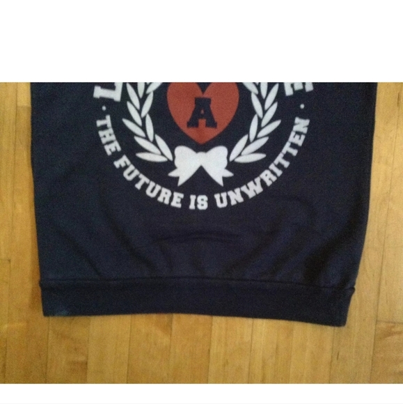 Forever 21 Girls Collard Navy Blue Shirt Size small - Picture 9 of 9